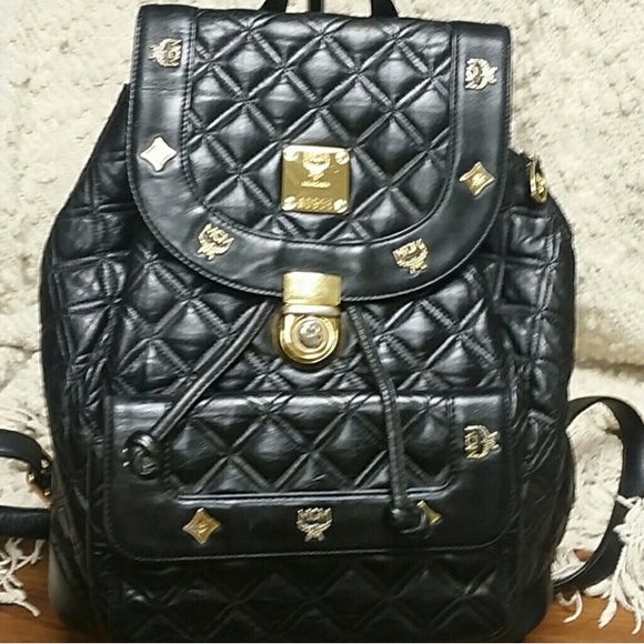 MCM Handbags - MCM QUILTED BACKPACK AUTHENTIC POSH VERIFIED FIRM